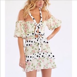 For Love & Lemons Butterscotch Mini Dress
